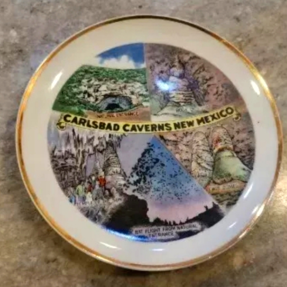Carlsbad Caverns New Mexico 6" Vintage Decorative Plate Commemorative